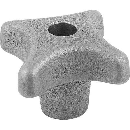 KIPP Palm Grips gray cast iron DIN 6335, Style B, inch K0147.2CR